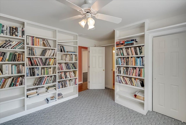 3373 Malone Dr, Lexington, KY 40513 - sitting room featuring carpet and ceiling fan