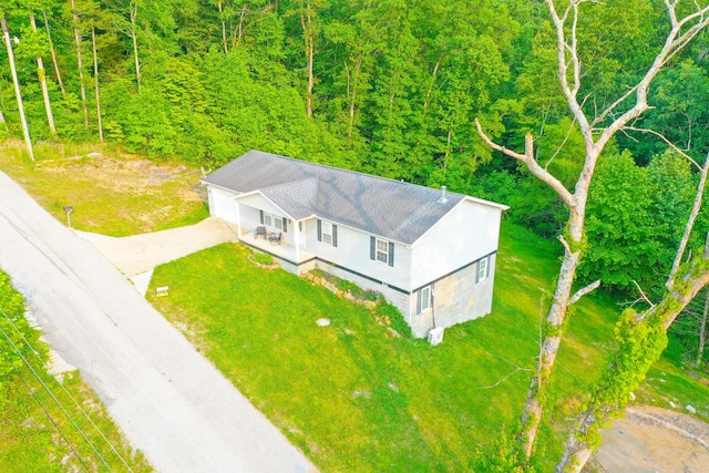 15 April Ln, Corbin, KY 40701 - aerial view of property and surrounding area with a forest