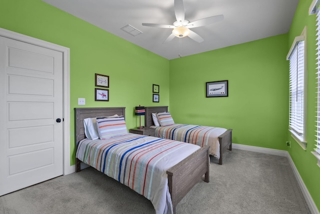 10910 Kings Crown Dr, Prospect, KY 40059 - carpeted bedroom featuring baseboards and a ceiling fan