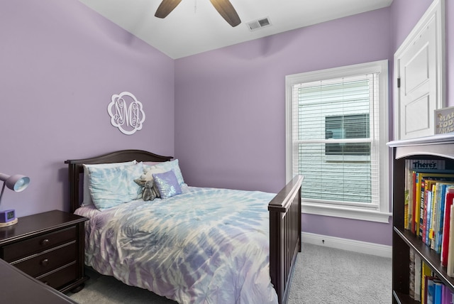 10910 Kings Crown Dr, Prospect, KY 40059 - bedroom with carpet, baseboards, and ceiling fan