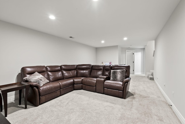 10910 Kings Crown Dr, Prospect, KY 40059 - carpeted living area with recessed lighting and baseboards