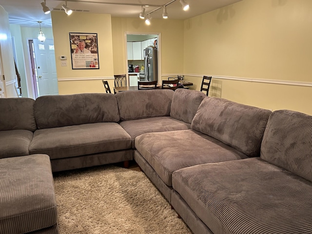 1125 Turkey Foot Rd Unit 3, Lexington, KY 40502 - carpeted living area with track lighting