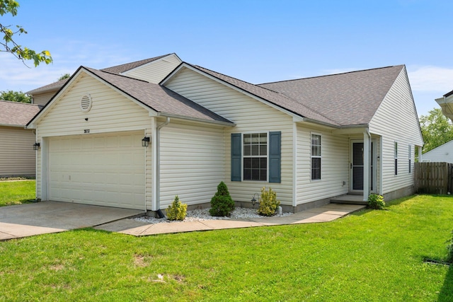 2673 Coronado Rdg, Lexington, KY 40511 - ranch-style home featuring an attached garage, roof with shingles, and concrete driveway