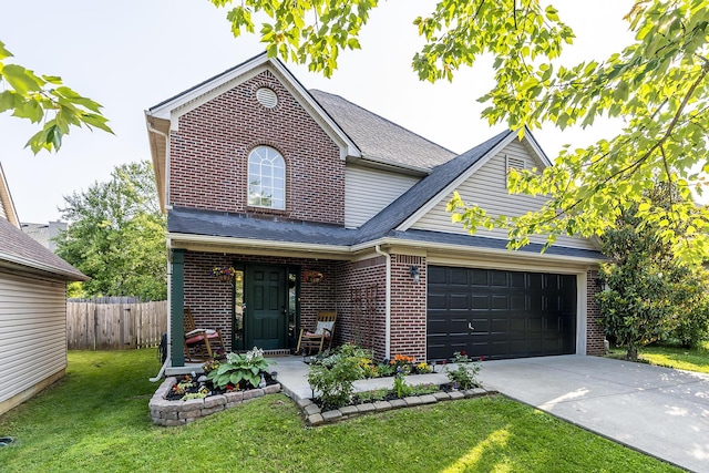 753 Woodhaven Pl, Lexington, KY 40514 - traditional home featuring brick siding, driveway, a garage, and a shingled roof