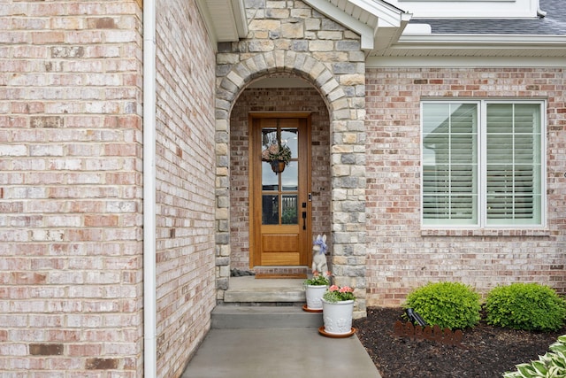4291 Captains Ct, Lexington, KY 40513 - property entrance with brick siding and a shingled roof