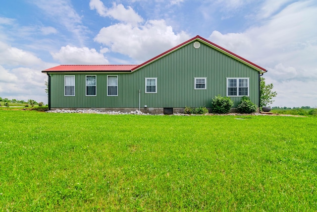 3900 Upper Sharpsburg, Carlisle, KY 40311 - view of side of home with a lawn and metal roof