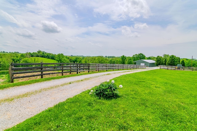 3900 Upper Sharpsburg, Carlisle, KY 40311 - view of yard with a view of countryside, an outbuilding, and an exterior structure