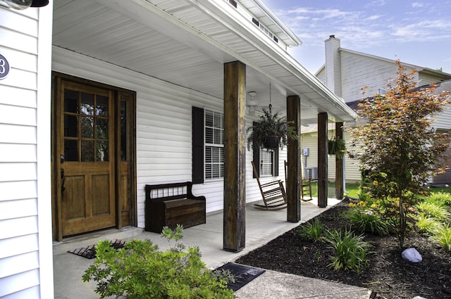 113 Bramble Ct, Nicholasville, KY 40356 - doorway to property featuring a porch