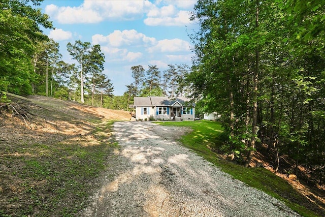 1008 Ramsey Branch Rd, Artemus, KY 40903 - ranch-style house featuring driveway, a porch, and a front lawn