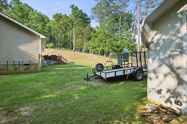 1008 Ramsey Branch Rd, Artemus, KY 40903 - view of grassy yard featuring a playground, central air condition unit, and a garden