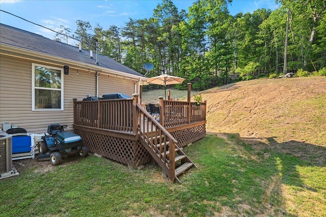 1008 Ramsey Branch Rd, Artemus, KY 40903 - deck with a lawn