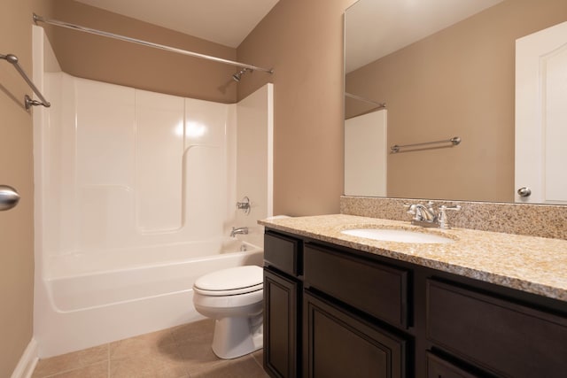 1805 Rachels Run, Lexington, KY 40509 - full bath featuring vanity, tile patterned flooring, toilet, and shower / bathtub combination