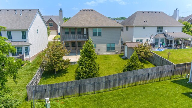 1805 Rachels Run, Lexington, KY 40509 - rear view of property featuring a patio and a residential view