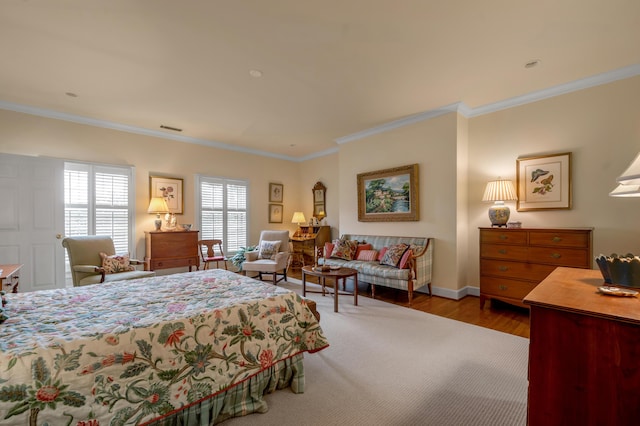 100 Idle Hour Dr Unit 8, Lexington, KY 40502 - bedroom featuring crown molding, wood finished floors, and baseboards