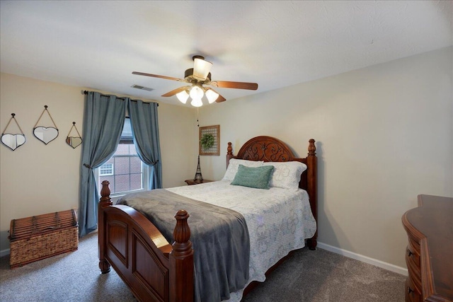 1202 Equestrian Way, Frankfort, KY 40601 - bedroom with carpet flooring, ceiling fan, and baseboards