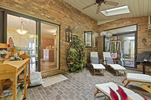 137 Indian Cave Subdivision, Monticello, KY 42633 - view of patio featuring a ceiling fan