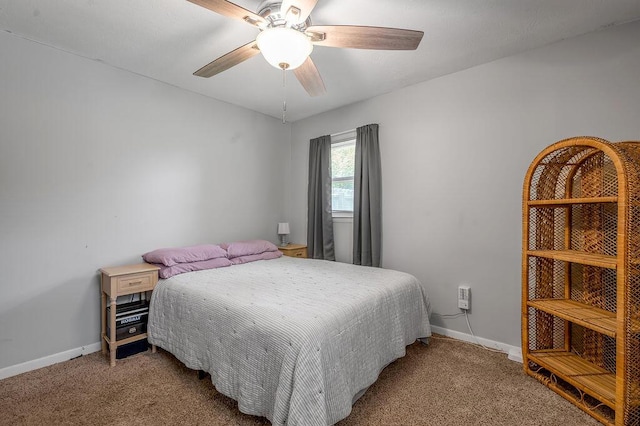 1976 Greenleaf Dr, Lexington, KY 40505 - bedroom with carpet flooring, baseboards, and ceiling fan