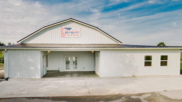 241 Old Glory Rd, Monticello, KY 42633 - view of front of house featuring french doors and metal roof