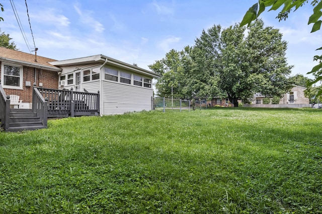 3744 Appian Way, Lexington, KY 40517 - view of yard with a deck