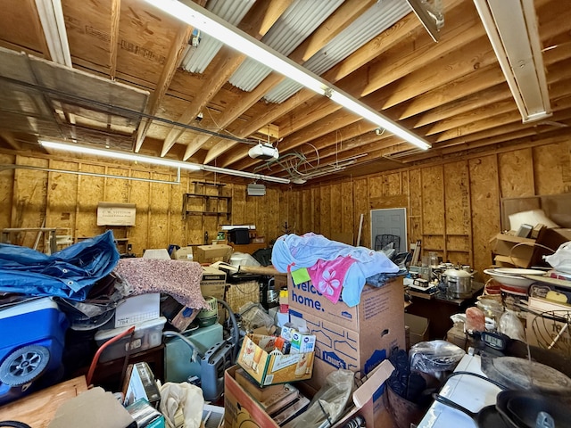 215 Bellevue Ave, Wilmore, KY 40390 - garage featuring a garage door opener and electric panel
