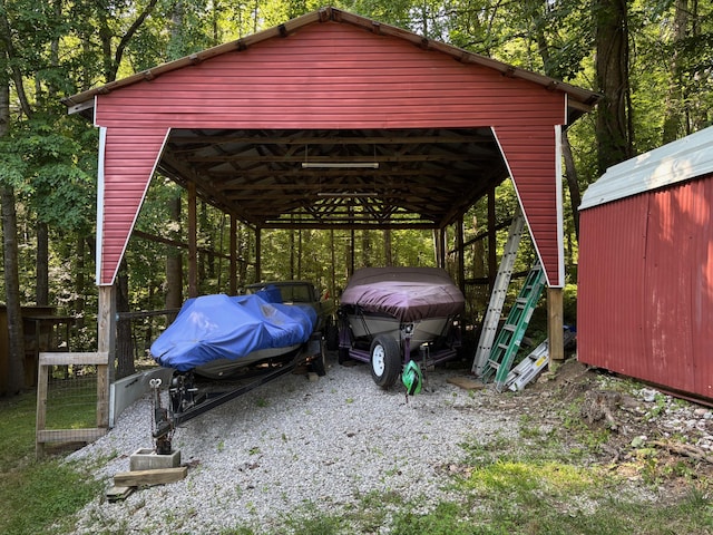 1512 Maple Ln, Corbin, KY 40701 - view of car parking featuring a detached carport
