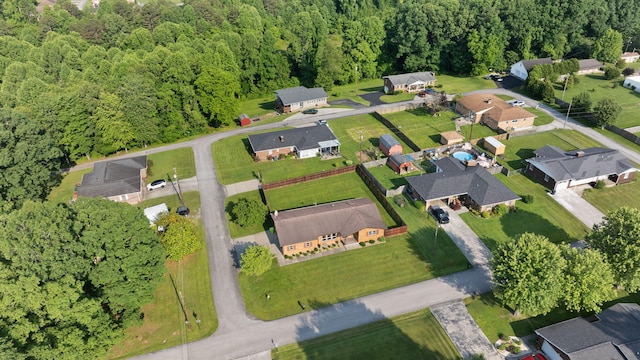 141 Springfield Dr, Corbin, KY 40701 - aerial overview of property's location featuring a forest and nearby suburban area