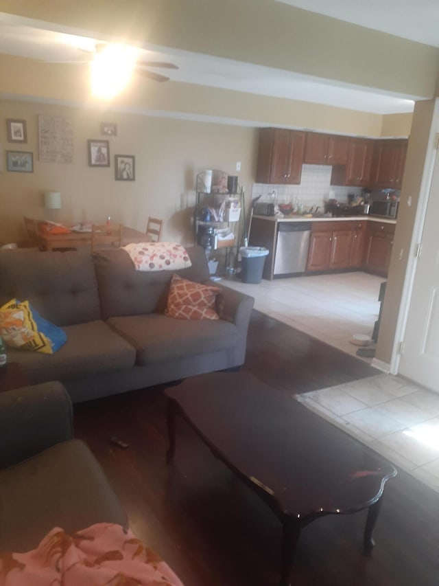 414 Darby Creek Rd Unit B, Lexington, KY 40509 - living area featuring light tile patterned floors
