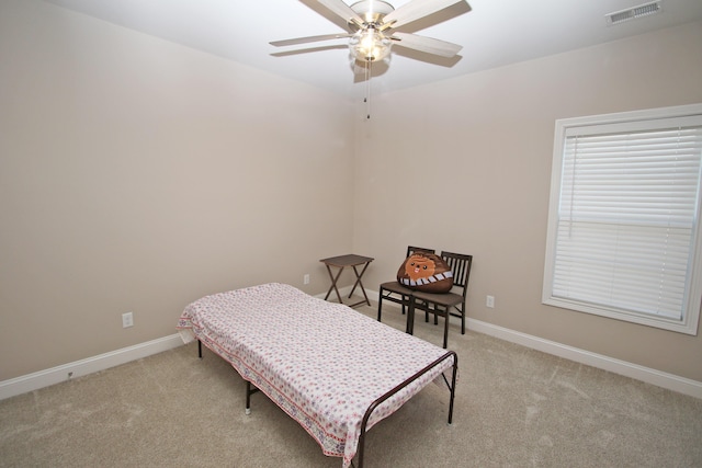 121 Amick Way, Georgetown, KY 40324 - bedroom featuring light carpet, baseboards, and a ceiling fan