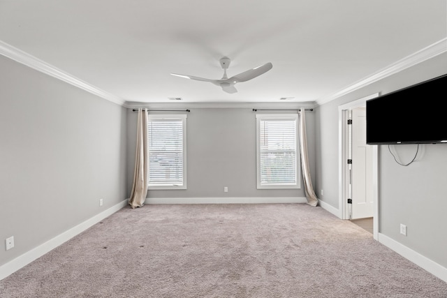 100 Goodrich Ave, Lexington, KY 40503 - unfurnished bedroom with crown molding, light carpet, multiple windows, and baseboards