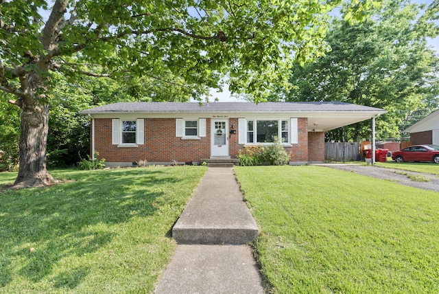 103 Cypress St, Nicholasville, KY 40356 - single story home featuring brick siding and an attached carport