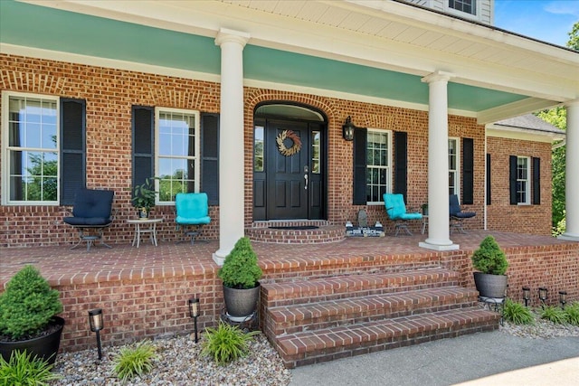 143 Winding View Trl, Georgetown, KY 40324 - entrance to property featuring a porch and brick siding