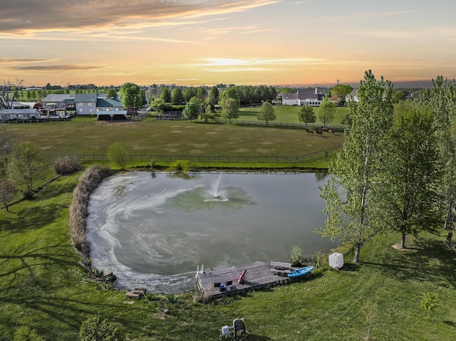 106 Sand Piper Ct, Midway, KY 40347 - aerial view at dusk of a water view