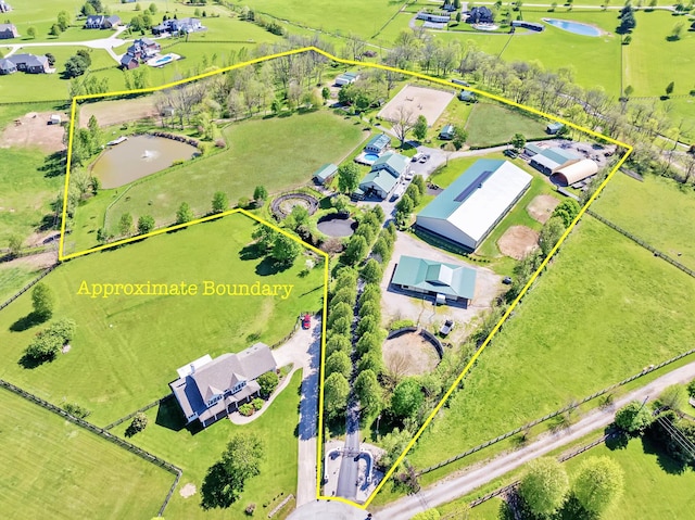 106 Sand Piper Ct, Midway, KY 40347 - aerial overview of property's location with property boundaries highlighted and a large body of water