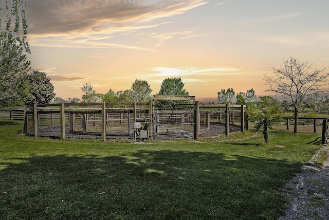 106 Sand Piper Ct, Midway, KY 40347 - yard at dusk with a view of rural / pastoral area