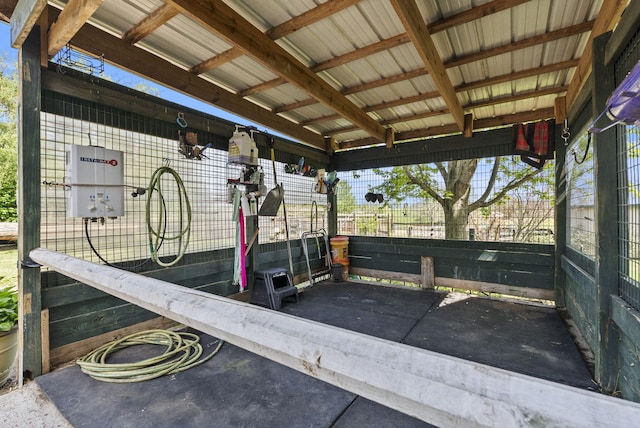 106 Sand Piper Ct, Midway, KY 40347 - view of patio with an exterior structure and an outbuilding