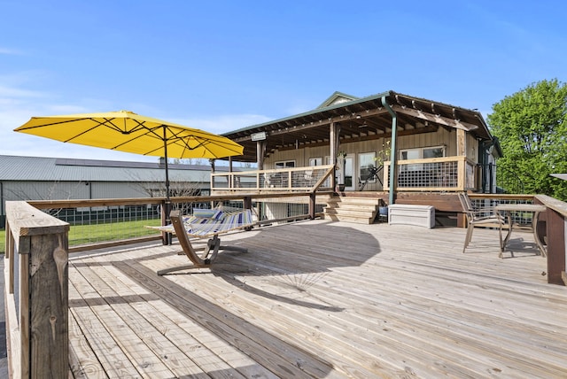 106 Sand Piper Ct, Midway, KY 40347 - view of wooden deck