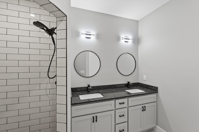 202 Max Cavnes Rd, Danville, KY 40422 - full bathroom with double vanity and tiled shower