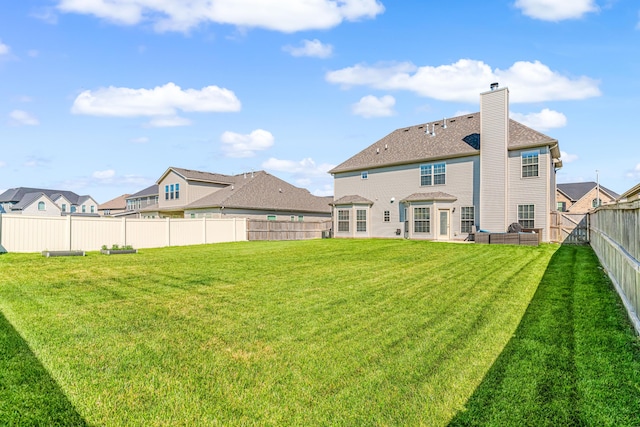 110 Kinglet Pt, Nicholasville, KY 40356 - rear view of house with a chimney and an outdoor living space
