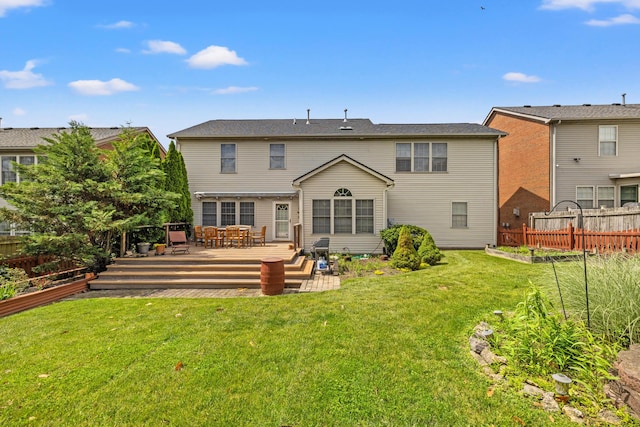 988 Fiddler Creek Way, Lexington, KY 40515 - rear view of house featuring a vegetable garden, a deck, and outdoor dining space