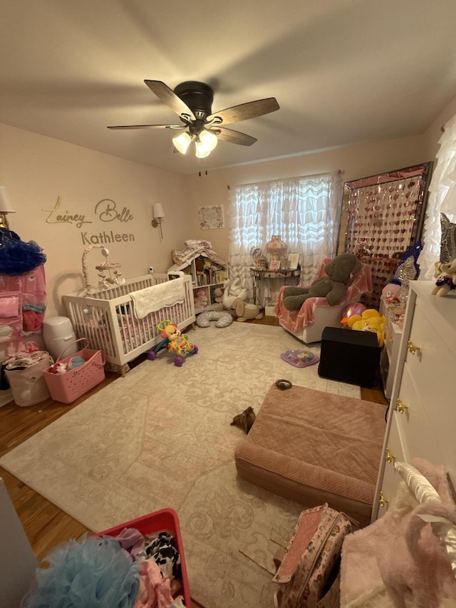 1021 Arapaho Trl, Frankfort, KY 40601 - bedroom featuring a ceiling fan and wood finished floors