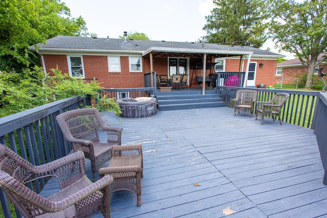 1021 Arapaho Trl, Frankfort, KY 40601 - view of wooden terrace