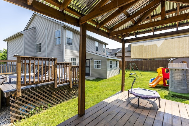 701 Sprucewood Dr, Lexington, KY 40514 - wooden terrace featuring a playground