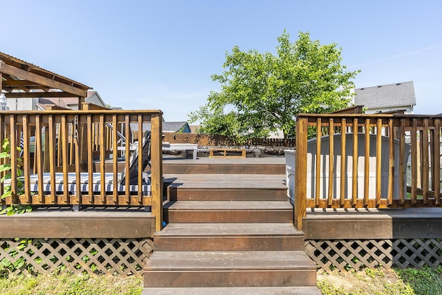 701 Sprucewood Dr, Lexington, KY 40514 - view of wooden terrace