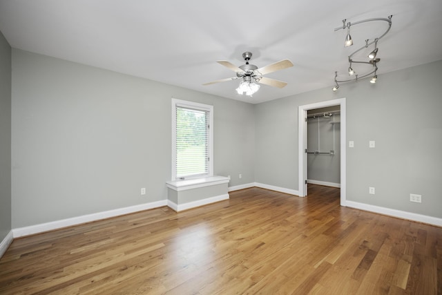 180 Taylors Fork Rd, Richmond, KY 40475 - empty room with ceiling fan, baseboards, and wood finished floors