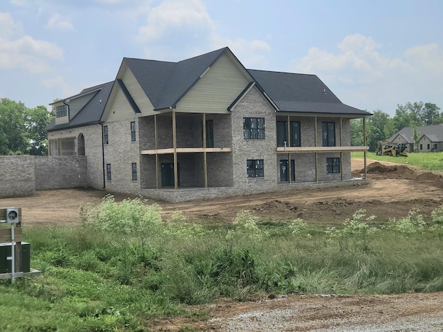 202 The Backstretch, Nicholasville, KY 40356 - rear view of property featuring brick siding