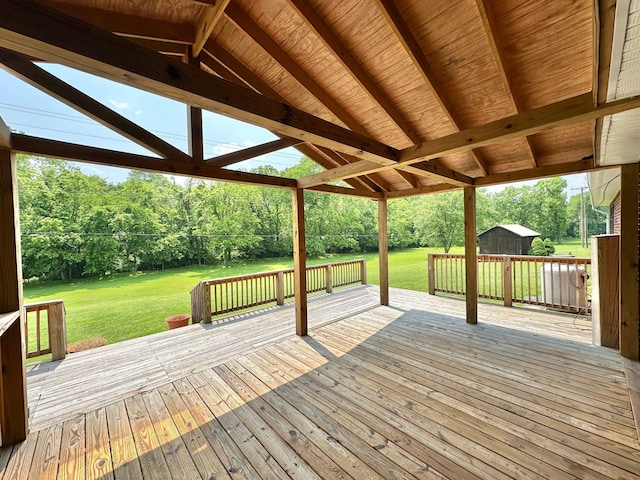 7532 Maysville Rd, Carlisle, KY 40311 - deck featuring a yard