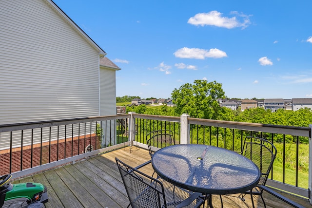 962 Cobble Dr, Richmond, KY 40475 - deck featuring a residential view and outdoor dining area