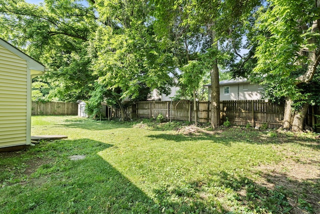 330 Corral St, Lexington, KY 40508 - fenced backyard featuring a storage unit