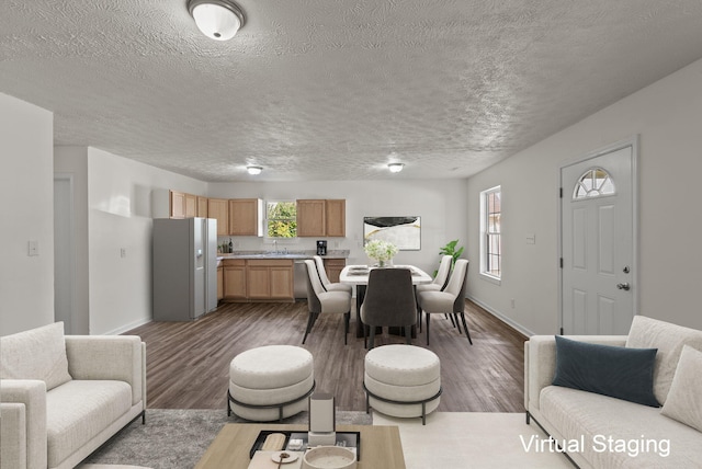 330 Corral St, Lexington, KY 40508 - living area with wood finished floors, plenty of natural light, and a textured ceiling