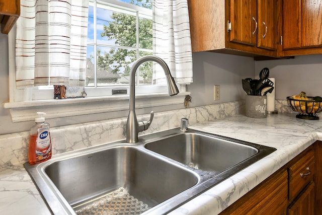 400 Aspen Dr, Lawrenceburg, KY 40342 - kitchen view of light countertops and brown cabinetry